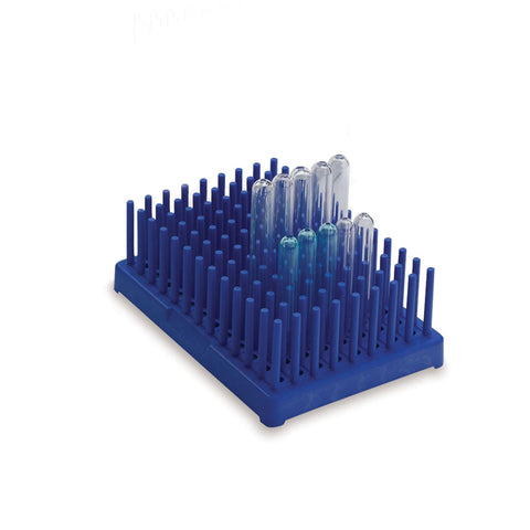 Blue Peg Racks for 10mm-13mm Tubes Blue ,2 / pk - Axiom Medical Supplies