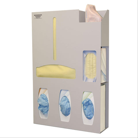 Bowman ABS Isolation Station with Wipe Holder Bowman ABS Isolation Station with Wipe Holder • 16.75"W x 4.75"D x 25.63"H ,1 Each - Axiom Medical Supplies