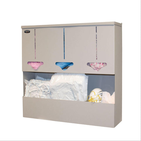 Bowman ABS Triple Bulk and Large Shelf Station Bowman ABS Triple Bulk and Large Shelf Station • 32.43"W x 7.96"D x 30.13"H ,1 Each - Axiom Medical Supplies