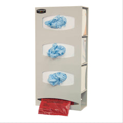 Bowman ABS Triple Glove Box Dispenser with Single Bag Dispenser Bowman ABS Triple Glove Box Dispenser with Single Bag Dispenser • 10.1"W x 3.95"D x 20.4"H ,1 Each - Axiom Medical Supplies