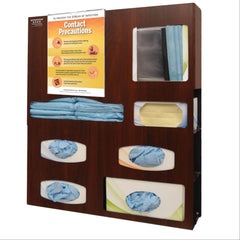 Bowman Isolation Station with Shelf and Sign Maple ,1 Each - Axiom Medical Supplies