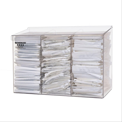 Bowman PETG Triple Bulk Holder Triple • 17.8"W x 5.86"D x 11.5"H ,1 Each - Axiom Medical Supplies