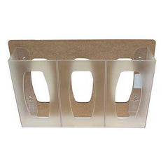 Bowman Polycarbonate Triple Glove Box Dispenser Bowman Polycarbonate Triple Glove Box Dispenser • 17.08"W x 4.22"D x 10.11"H ,1 Each - Axiom Medical Supplies