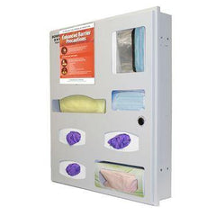 Bowman Recessed Isolation Station with Shelf Bowman Recessed Isolation Station with Shelf • 24.36"W x 4.77"D x 27.65"H ,1 Each - Axiom Medical Supplies