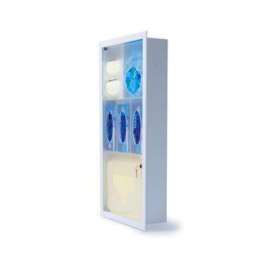 MarketLab Built-in Isolation Stations MarketLab Framed Recessed Isolation Station • 16.6"W x 5.25"D x 34"H ,1 Each - Axiom Medical Supplies