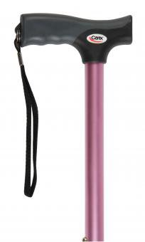 Apex-Carex Healthcare T-Handle Cane Soft Grip® Aluminum 31 to 40 Inch Height Pink