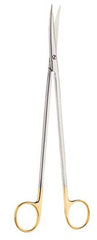 V. Mueller Dissecting Scissors Vital® Metzenbaum 9-1/4 Inch Length Surgical Grade Stainless Steel / Tungsten Carbide NonSterile Finger Ring Handle Curved Sharp Tip / Sharp Tip - M-738103-2765 - Each