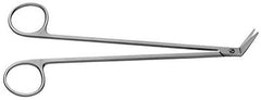 V. Mueller Vascular Scissors V. Mueller® Potts-Smith 7-1/4 Inch Length Surgical Grade Stainless Steel NonSterile Finger Ring Handle 25° Angled Blunt Tip / Blunt Tip - M-738113-1888 - Each