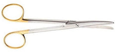 V. Mueller Dissecting Scissors Vital® Mayo 6-3/4 Inch Length Surgical Grade Stainless Steel / Tungsten Carbide Finger Ring Handle Straight Sharp Tip / Sharp Tip - M-738195-2585 - Each