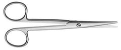 V. Mueller Dissecting Scissors Mayo 6-3/4 Inch Length Surgical Grade Finger Ring Handle Curved Sharp Tip / Sharp Tip - M-738198-1965 - Each