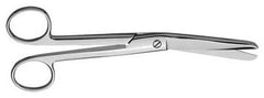 V. Mueller Scissors Rochester-Ferguson 7 Inch Length Surgical Grade Finger Ring Handle Angled Blunt Tip / Blunt Tip - M-738199-1053 - Each