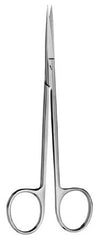 V. Mueller Ear / Nasal Scissors V. Mueller® Joseph 5 Inch Length Surgical Grade Stainless Steel NonSterile Finger Ring Handle Curved Sharp Tip / Sharp Tip - M-742459-2072 - Each