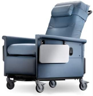 Champion Manufacturing Bariatric Transport Manual Recliner 56 Series Natural Foam 5 Inch Caster