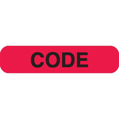 CODE Phlebotomy/Specimen Receiving Labels MarketLab Code Label, Red PK1000 ,1000 / pk - Axiom Medical Supplies