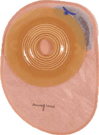 Coloplast Ostomy Pouch Assura® EasiClose™ One-Piece System 7/8 Inch Stoma Closed End Convex Light