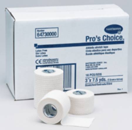Hartmann Athletic Tape Pro's Choice® Cloth 1-1/2 Inch X 7-1/2 Yard White NonSterile