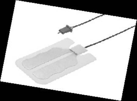 Conmed Split Grounding Pad MacroLyte® Pediatric / Pre-attached 10 Foot Cable / Single Use - M-185948-3412 - Case of 100