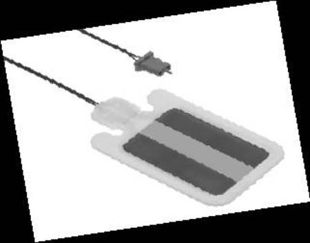 Conmed Split Grounding Pad ThermoGard® Pediatric / Pre-attached 10 Foot Cable / Single Use - M-229191-3844 - Case of 80