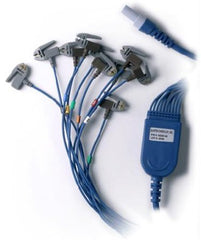 Welch Allyn Patient Cable 25 Inch, 10 Lead, Pinch Connection Q-Stress or HeartStride