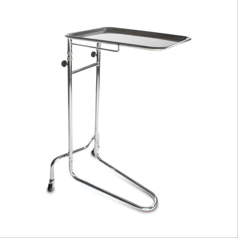 Calf Base Double Post Mayo Stand Mayo Stand • Calf Base Double Post • 20"W x 19.5"L x 34"-53"H ,1 Each - Axiom Medical Supplies