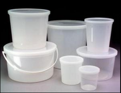 StatLab Medical Products Specimen Container Polyethylene 3,785 mL (128 oz.) Snap-On Lid Unprinted - M-1164104-3930 - Case of 20