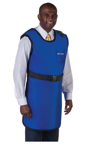 Wolf X-Ray X-Ray Apron with Thyroid Collar Navy Blue Coat Style Medium - M-1126393-728 - Each