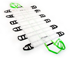 Graham Medical Products SHEET, TRANS PT MEGAMOVER PLUSW/POWER GRIPS WHT/BLK 40"X80" - M-1101040-546 - Case of 8