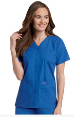Landau Uniforms Scrub Shirt 4X-Large Teal 2 Pockets Short Sleeve Male - M-1042760-603 - Each
