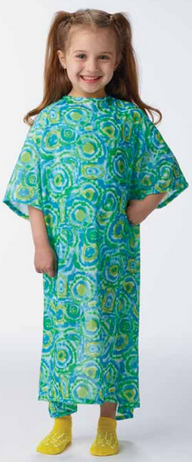 Encompass Textiles Patient Exam Gown Discovery Size 6 to 8 Kid Design (Raining Cats and Dogs Print) Reusable - M-1026315-3923 - Each