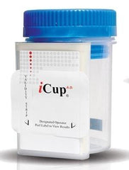 Abbott Rapid Dx North America LLC Drugs of Abuse Test iCup® A.D. 6-Drug Panel with Adulterants AMP300, COC, MDMA, OPI, OXY, THC (OX, pH, SG) Urine Sample 25 Tests - M-764107-1207 - Box of 25 - Axiom Medical Supplies