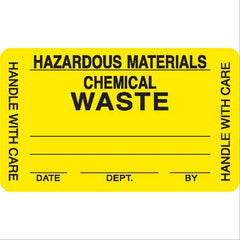 Caution Labels "Caution Contains Acid" • FL Red • 2.25"W x 0.88"H ,420 / pk - Axiom Medical Supplies