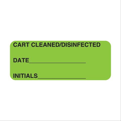 Central Service Labels "Cart Restocked" • FL Pink • 3"W x 0.88"H ,320 / pk - Axiom Medical Supplies