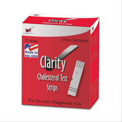 Clarity Cholesterol Test Strips Clarity Cholesterol Test Strips • CLIA Waived ,Pack oF 25 - Axiom Medical Supplies