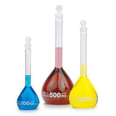 Class A Volumetric Flasks with Glass Stopper 200mL ,1 Each - Axiom Medical Supplies