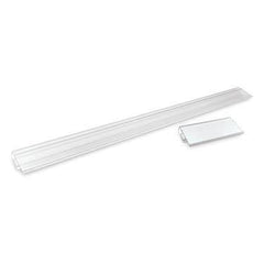 Clear Clip Label Holder for Wire Baskets For Label Size 3"W x 1.25"H ,Pack oF 25 - Axiom Medical Supplies