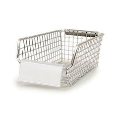 Clear Clip Label Holder for Wire Baskets For Label Size 3"W x 1.25"H ,Pack oF 25 - Axiom Medical Supplies