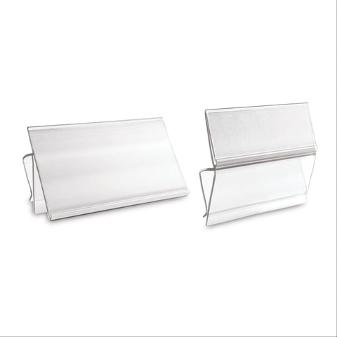 Clear Clip On Bin Label Holder For Label Size 4"W x 2"H ,12 / pk - Axiom Medical Supplies