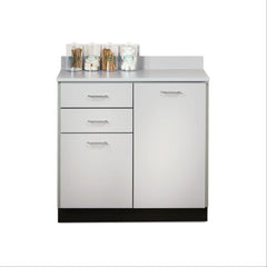 Multi-door Floor Cabinet 36"L x 18"D x 35"H • 2 Doors and 2 Drawers ,1 Each - Axiom Medical Supplies