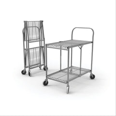 Collapsible Wire Utility Cart Three-Shelf 9.875" Between Shelves ,1 Each - Axiom Medical Supplies