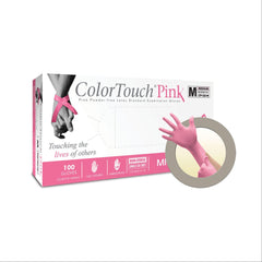 Colortouch Powder-Free Latex Exam Gloves X-Small ,100 / bx - Axiom Medical Supplies