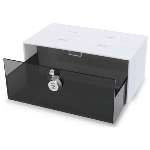 MarketLab Combi-Cam Lock Box with Drawer Medium • 12"W x 6"D x 4.25"H ,1 Each - Axiom Medical Supplies
