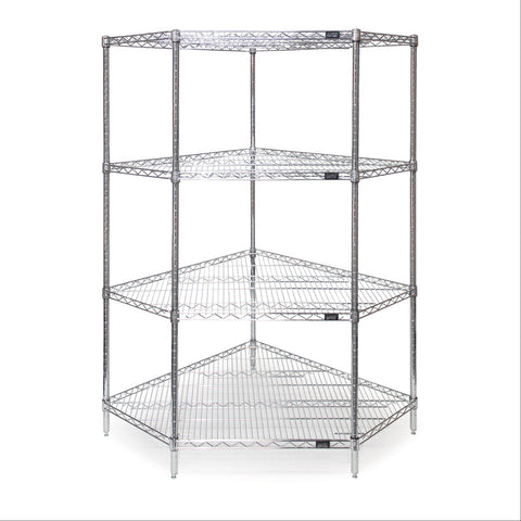 Corner Wire Shelving 24"W x 42"L ,1 Each - Axiom Medical Supplies