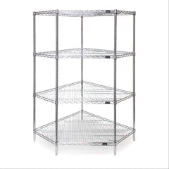 Corner Wire Shelving 24"W x 42"L ,1 Each - Axiom Medical Supplies