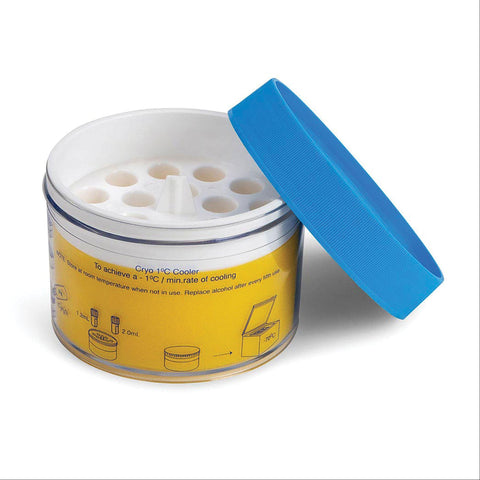 Cryogenic Cooler Cryogenic Cooler • Round • 18 x Cryogenic Vials ,1 Each - Axiom Medical Supplies