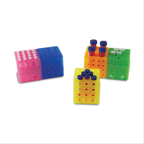 Cube Racks Cube Rack in Assorted Colors • 4.5"L x 4.5"W x 4.5"H ,5 / pk - Axiom Medical Supplies