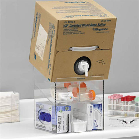 MarketLab Cubitainer Stand with Organizer Cubitainer Organizer Stand • 10"W x 10"D x 13"H ,1 Each - Axiom Medical Supplies