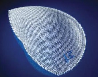 Laparoscopic Inguinal Hernia Repair Mesh 3DMAX Nonabsorbable Polypropylene Monofilament 5 X 7 Inch Large Style White Sterile