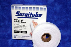 Derma Sciences Tubular Retainer Dressing Surgitube® Cotton 5/8 Inch X 5 Yard Size 1 White Small Finger / Toe NonSterile