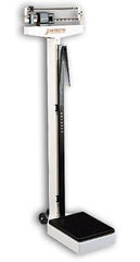 Detecto Scale Column Scale with Height Rod Detecto® Balance Beam Display 400 lbs. Capacity White Analog