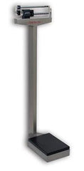 Detecto Scale Column Scale with Height Rod Detecto® Balance Beam Display 400 lbs. Capacity Gray Analog